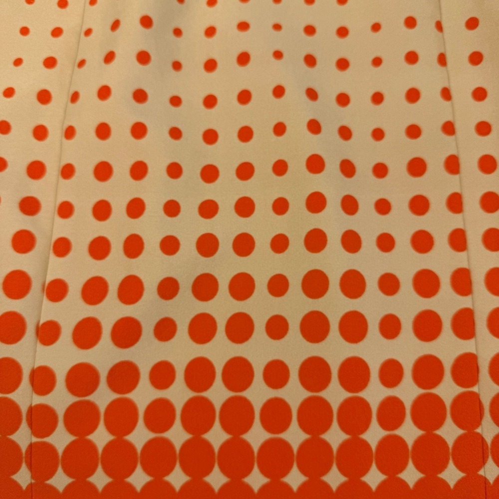 ILE New York Womens Orange Tan Polka‎ Dot Ombre Sheath Dress Size 16 Sleeveless - Picture 10 of 12